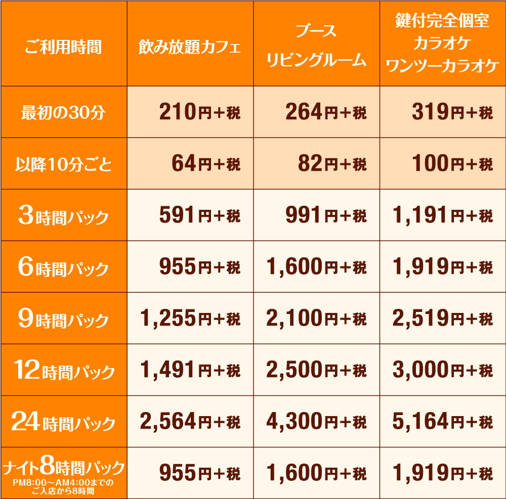 快活club 会津インター店のご案内 店舗検索 料金