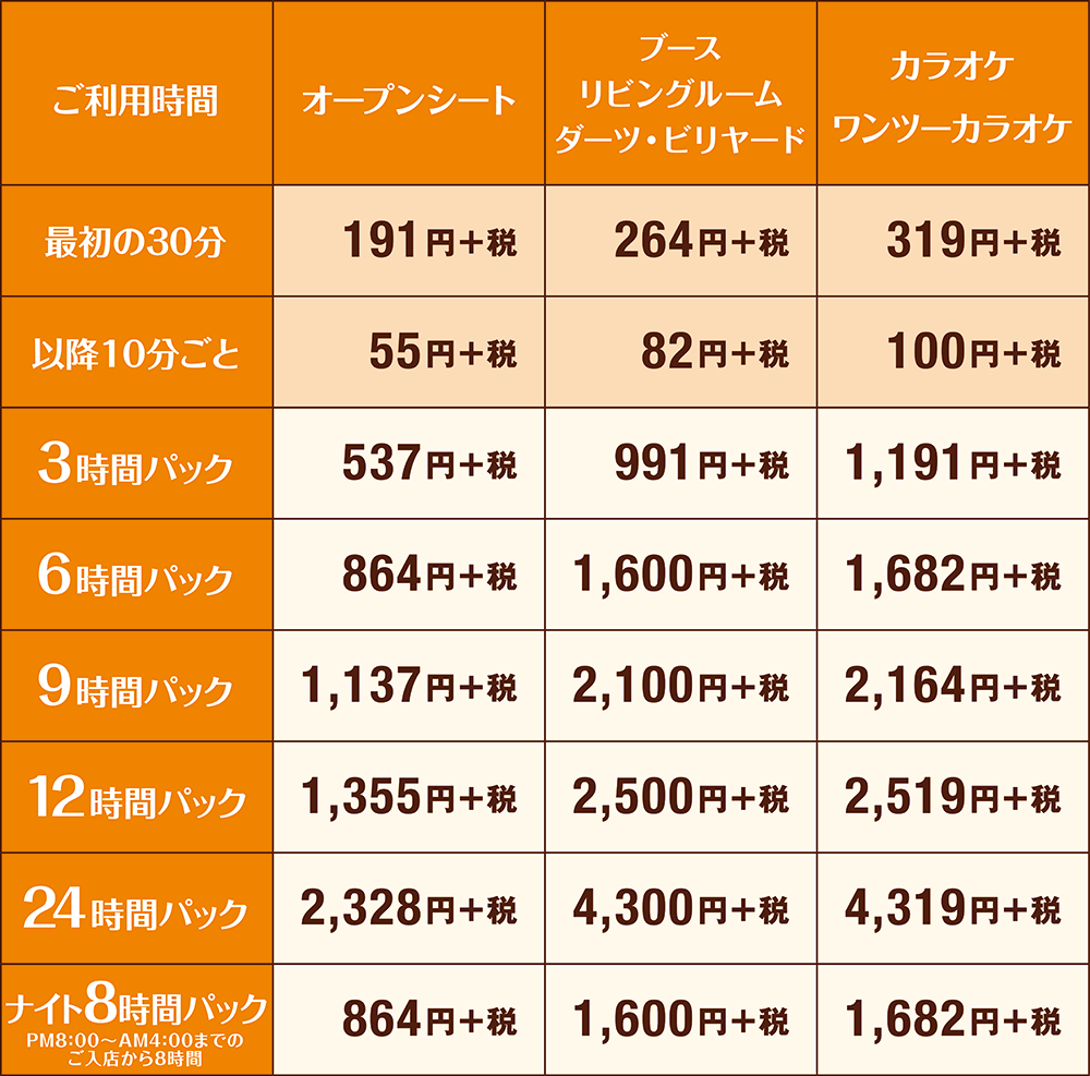 快活club 三重川越店のご案内 店舗検索 料金