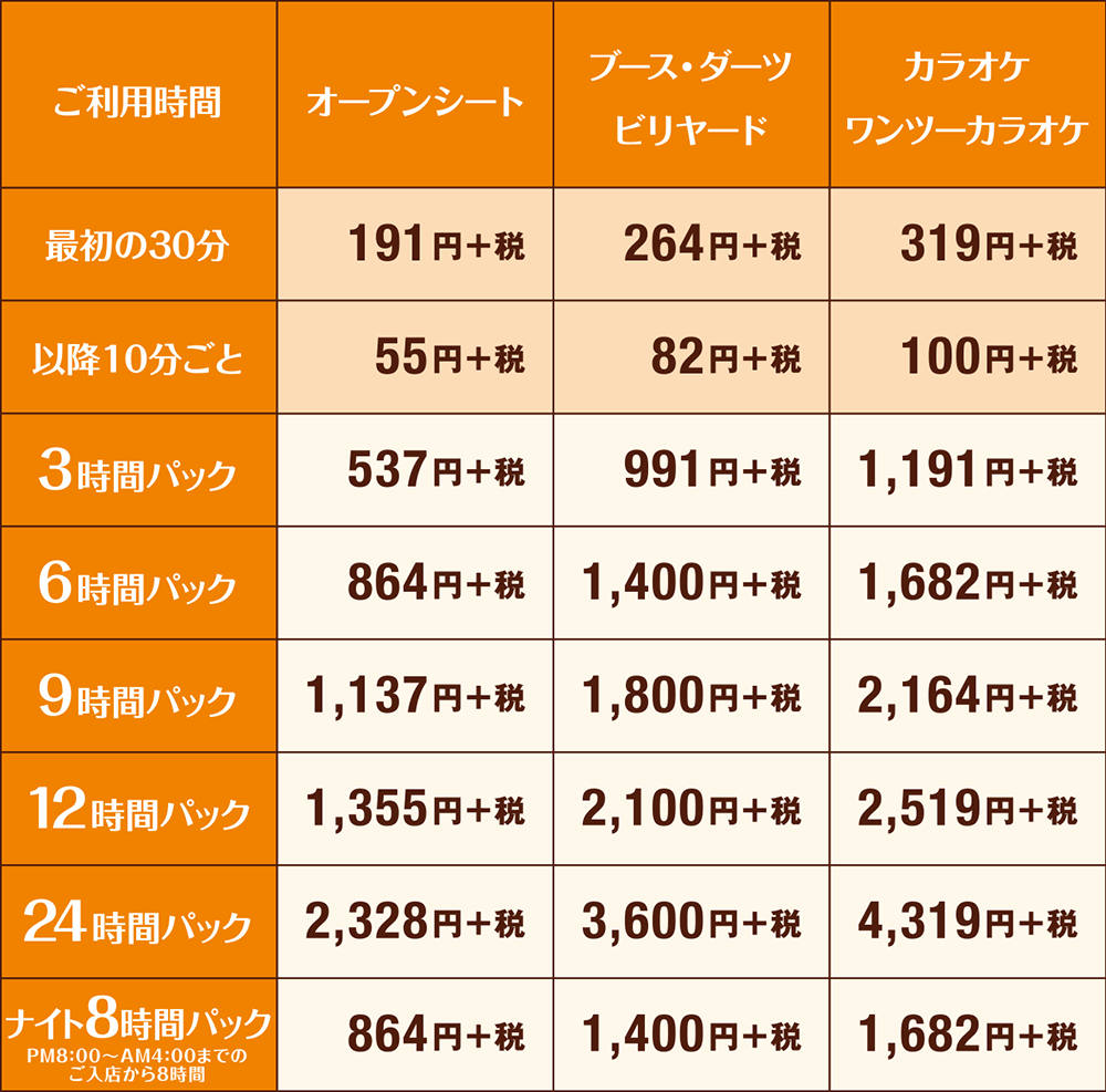 快活club 熊本南高江店のご案内 店舗検索 料金