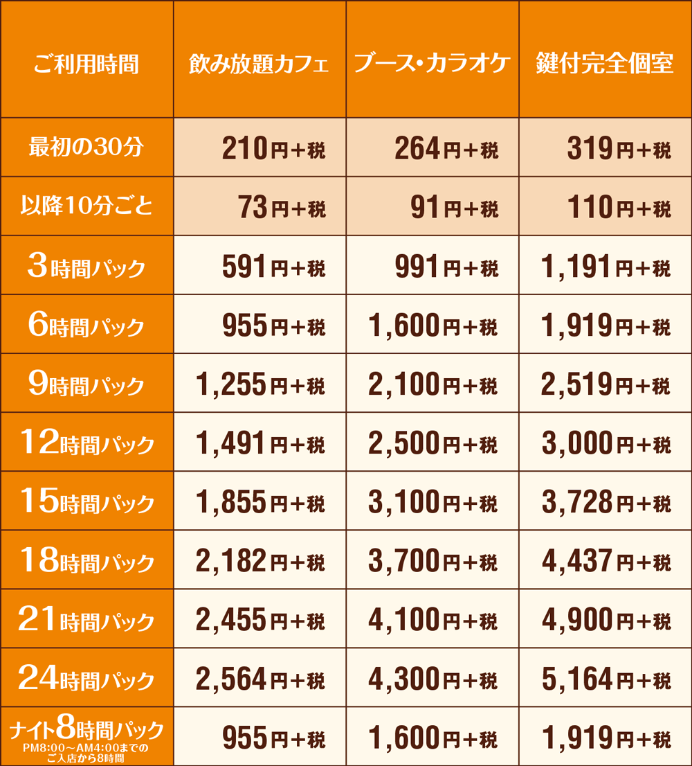 快活club 所沢バイパス店のご案内 店舗検索 料金