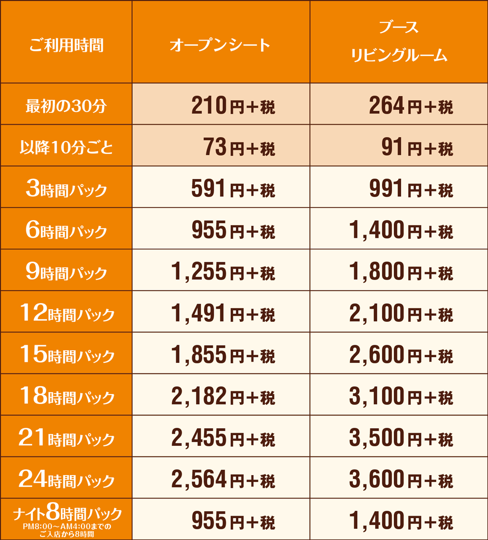 快活club 津久井城山店のご案内 店舗検索 料金