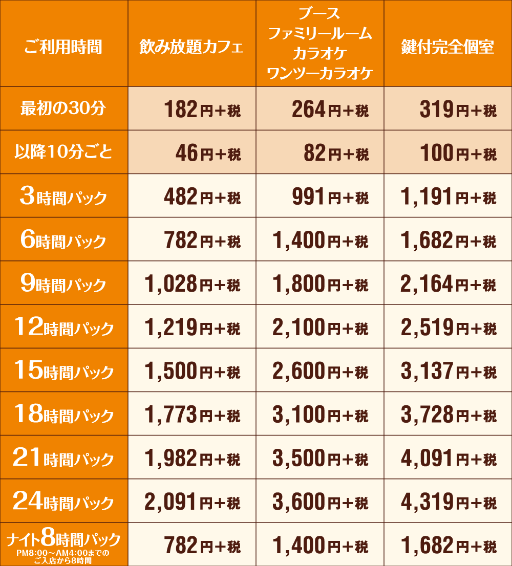 快活club 諏訪赤沼店のご案内 店舗検索 料金