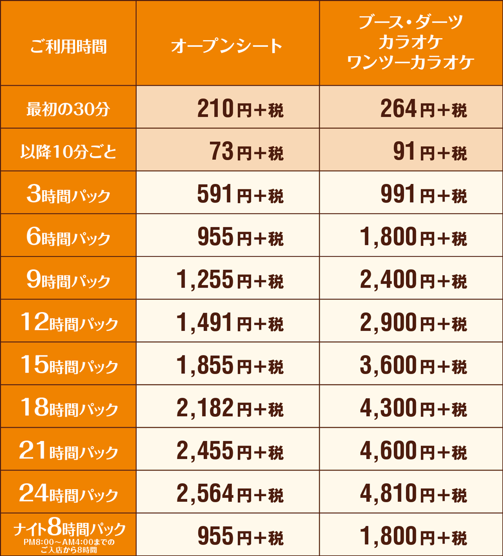 快活club 寝屋川市駅前店のご案内 店舗検索 料金